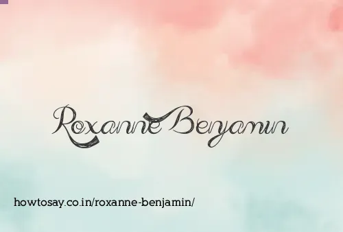 Roxanne Benjamin