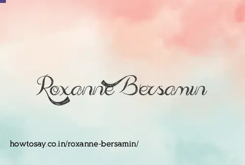 Roxanne Bersamin