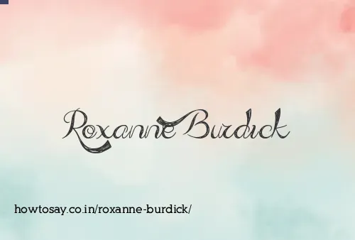 Roxanne Burdick