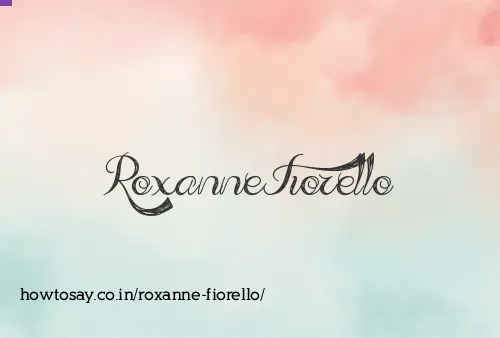 Roxanne Fiorello