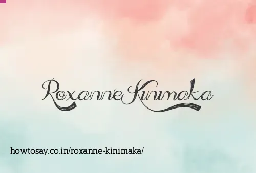 Roxanne Kinimaka