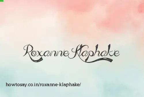 Roxanne Klaphake