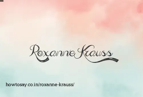 Roxanne Krauss