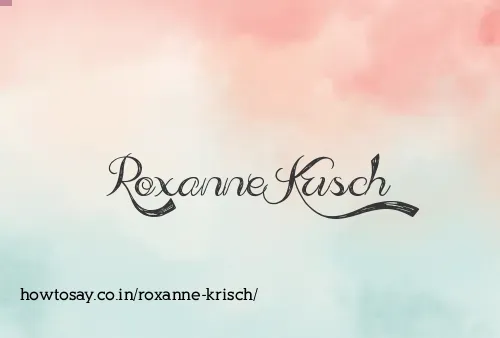 Roxanne Krisch