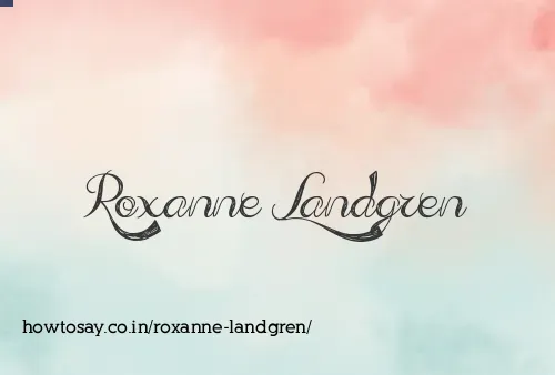 Roxanne Landgren