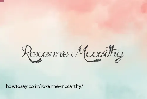 Roxanne Mccarthy