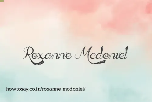 Roxanne Mcdoniel