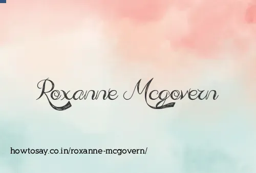 Roxanne Mcgovern