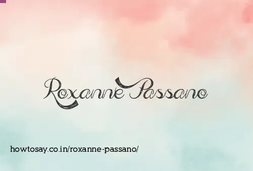 Roxanne Passano
