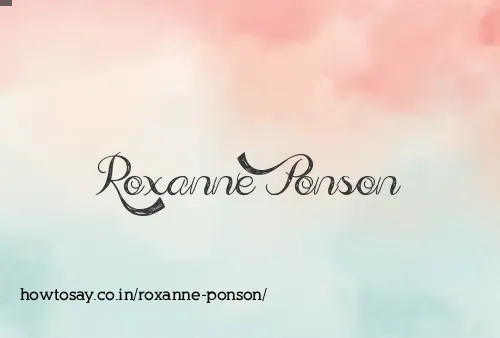 Roxanne Ponson