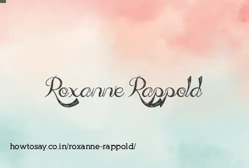 Roxanne Rappold