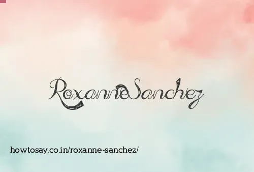 Roxanne Sanchez