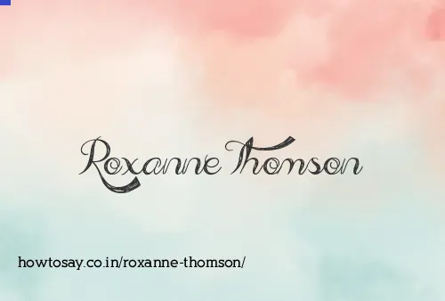 Roxanne Thomson