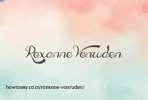 Roxanne Vonruden