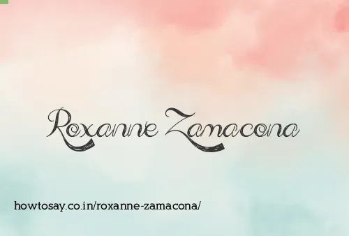 Roxanne Zamacona