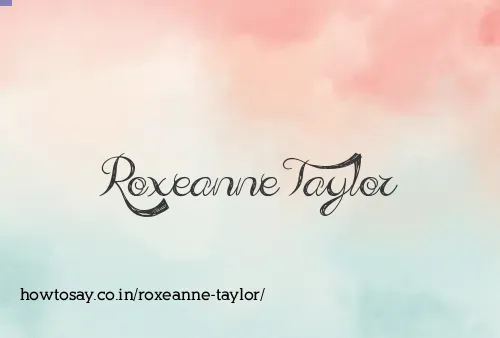 Roxeanne Taylor
