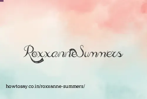 Roxxanne Summers