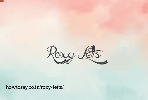 Roxy Letts