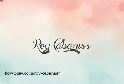 Roy Cabaniss