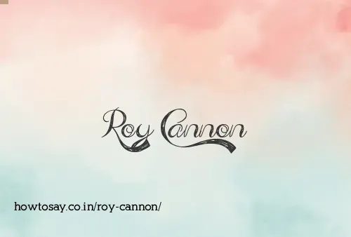 Roy Cannon