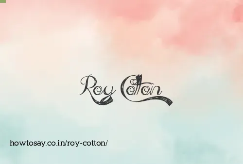 Roy Cotton