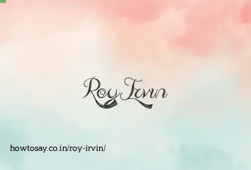 Roy Irvin