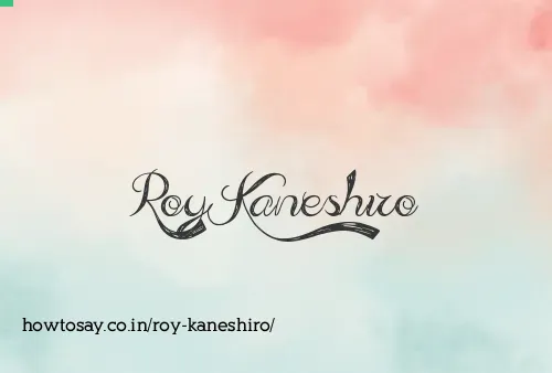 Roy Kaneshiro