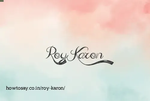 Roy Karon
