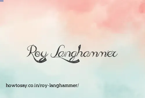 Roy Langhammer