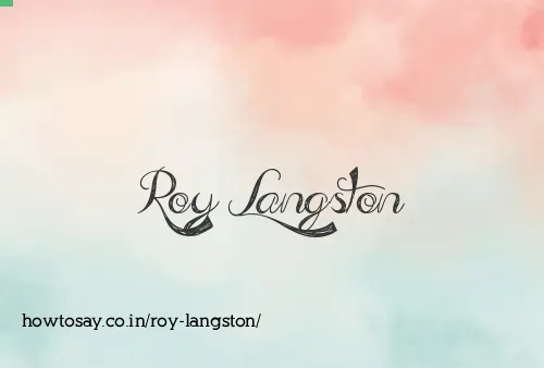 Roy Langston