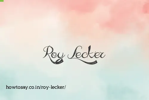Roy Lecker