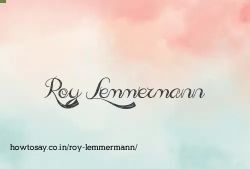 Roy Lemmermann