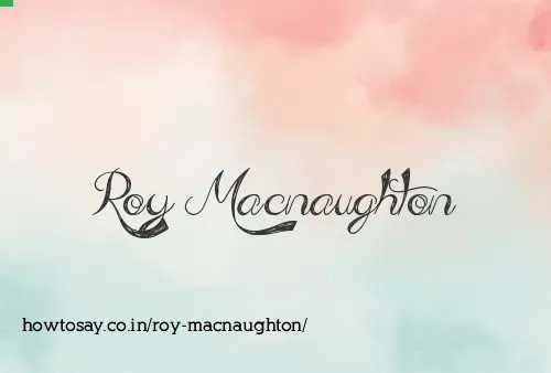 Roy Macnaughton
