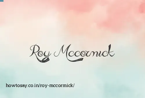 Roy Mccormick