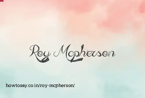 Roy Mcpherson