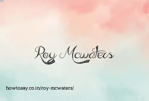 Roy Mcwaters