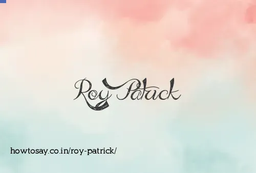 Roy Patrick