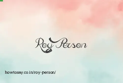 Roy Person