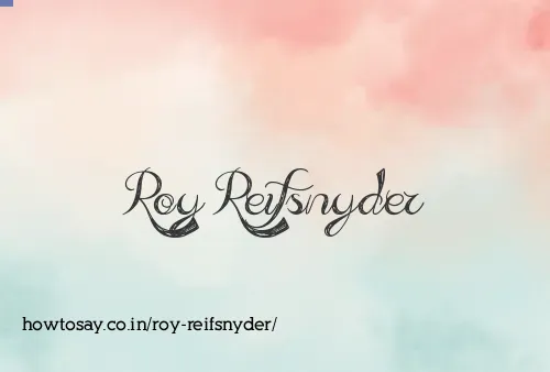 Roy Reifsnyder