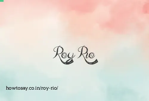 Roy Rio