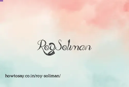 Roy Soliman