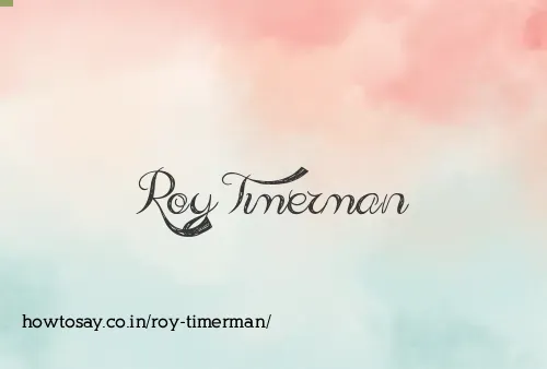 Roy Timerman