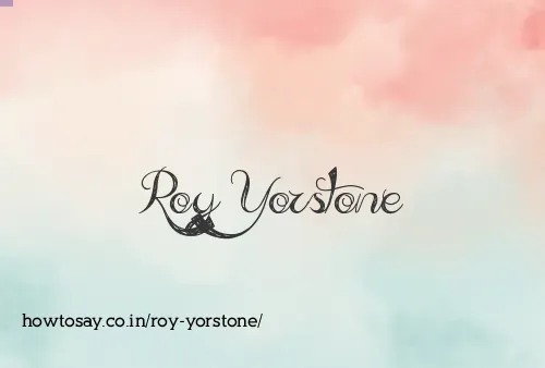 Roy Yorstone