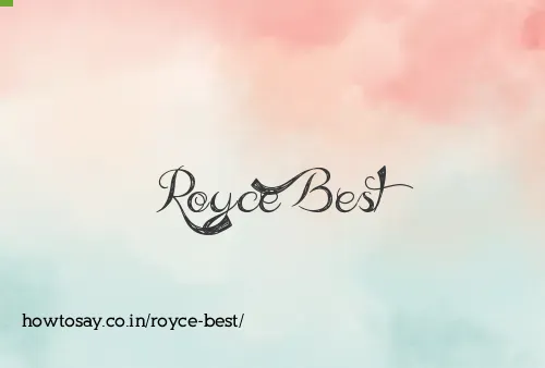 Royce Best