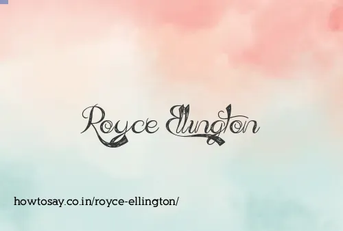 Royce Ellington