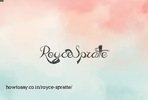 Royce Spratte