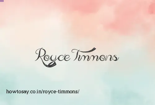 Royce Timmons