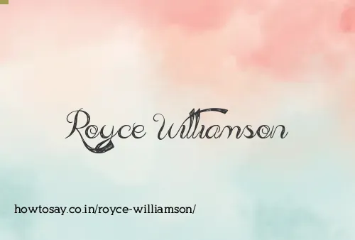 Royce Williamson
