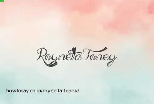 Roynetta Toney