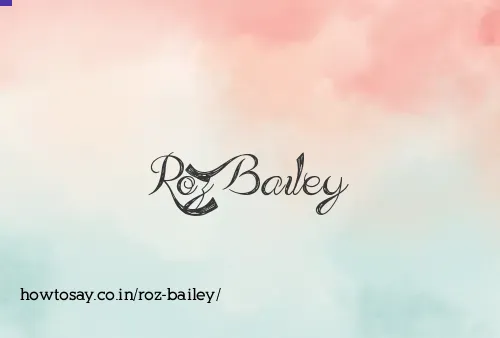 Roz Bailey
